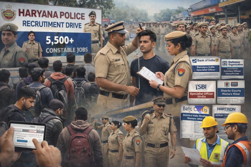 Massive Haryana Police Constable Hiring Headlines January 2026 Job Surge
